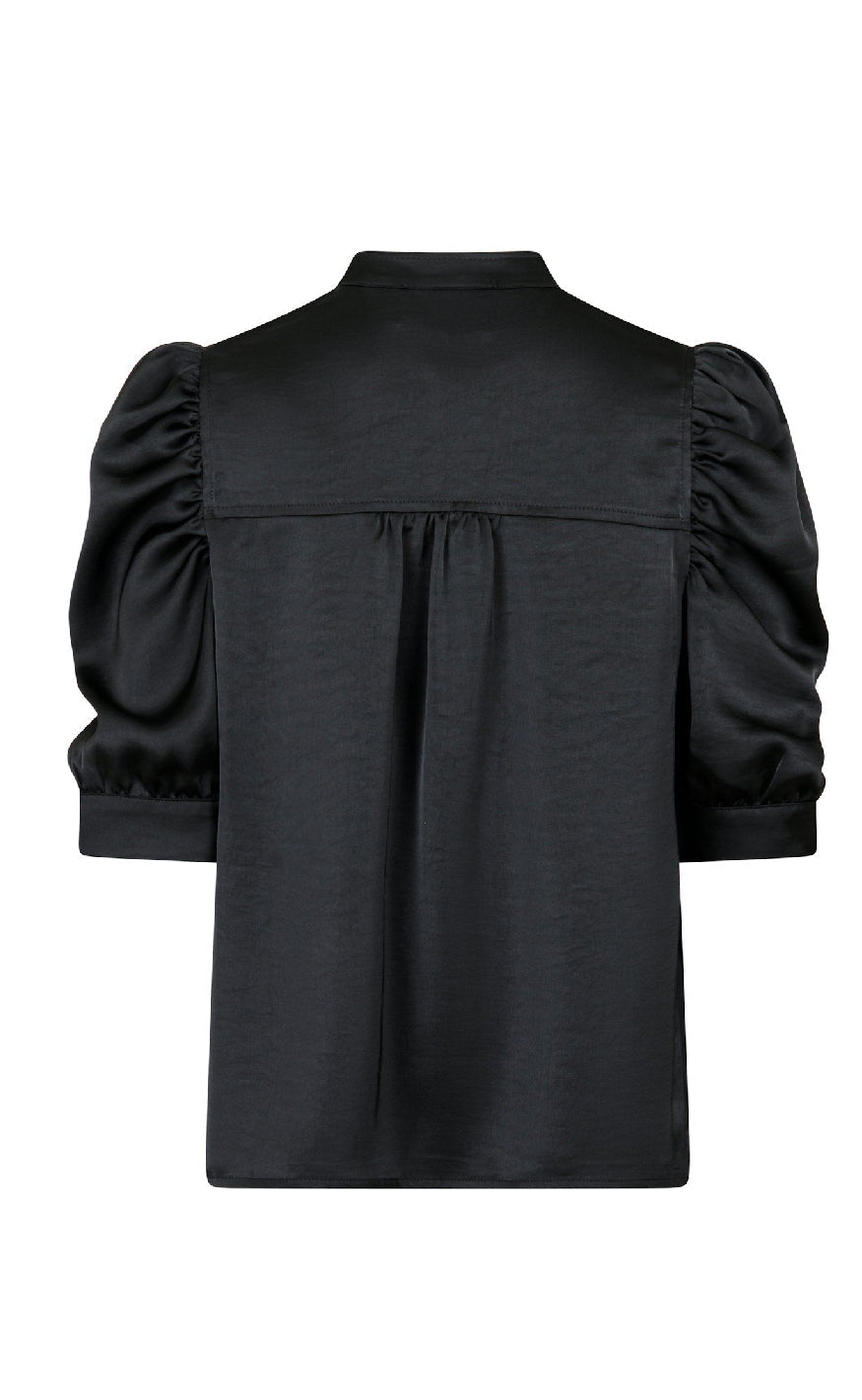 Neo Noir Bluse - Roella Heavy Sateen - Black