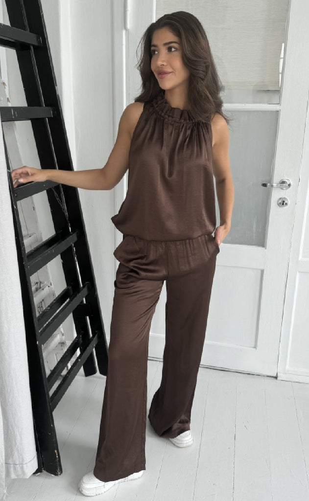 Continue Bukser - Roberta - Brown