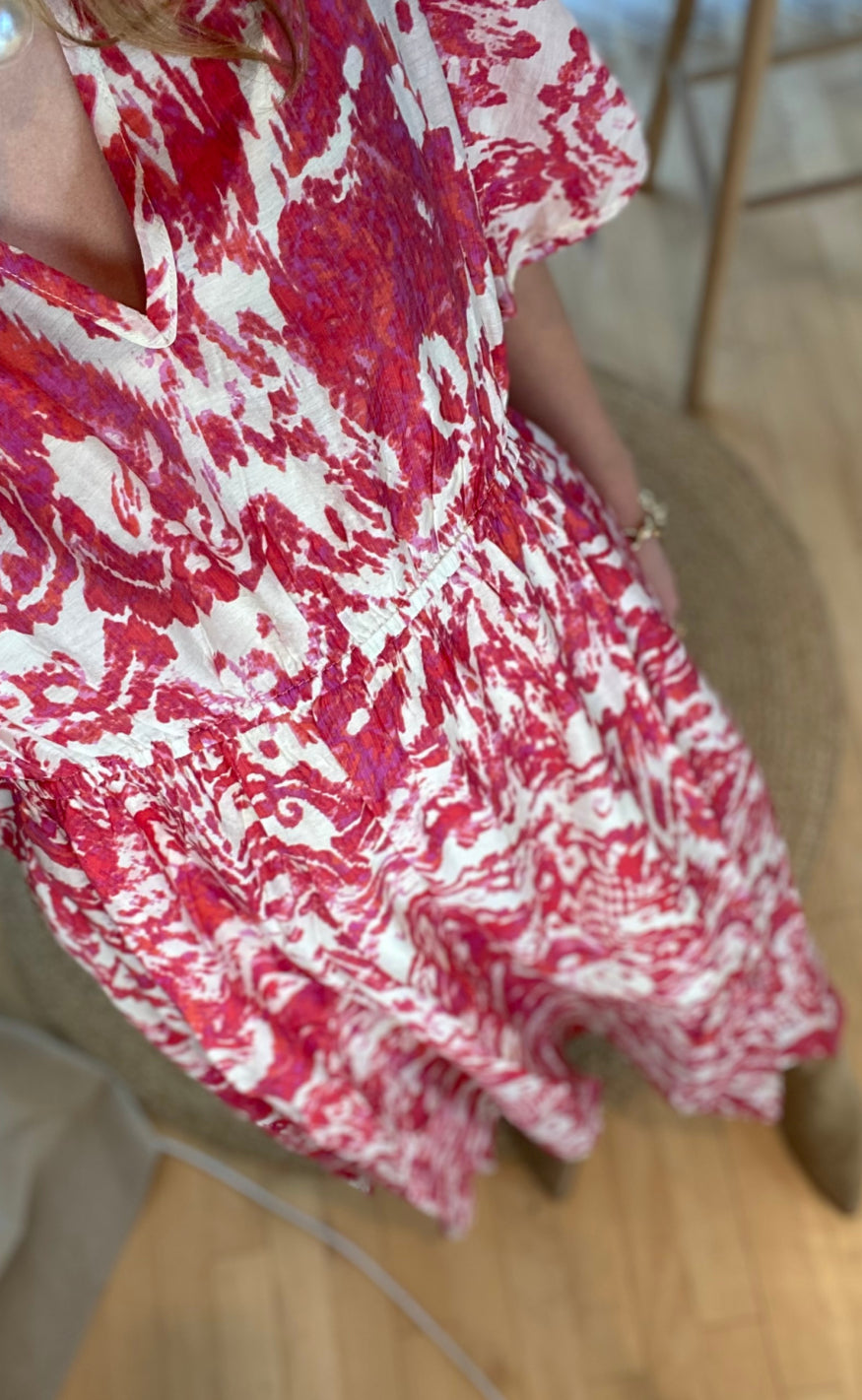 Love & Divine Kjole - Love1340-1 - Red Ethnic