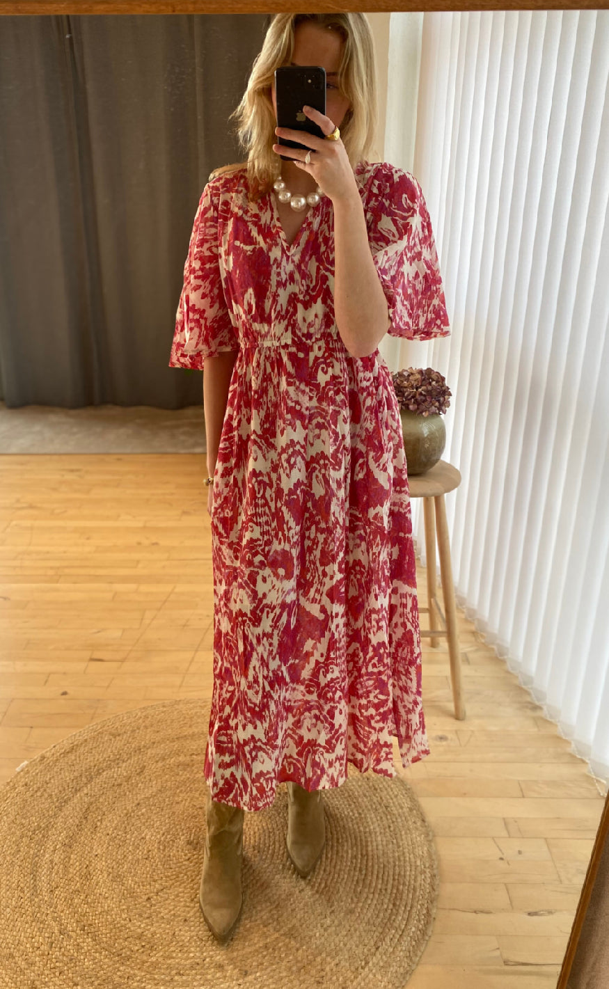 Love & Divine Kjole - Love1340-1 - Red Ethnic