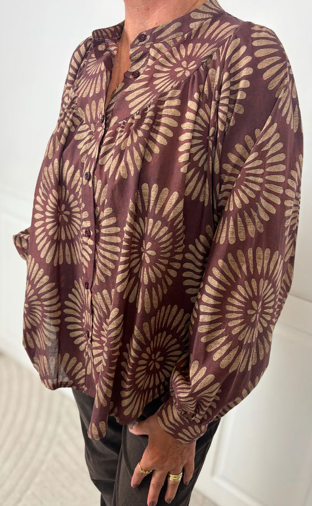 Marta Du Chateau Bluse - Romy - Bordeaux