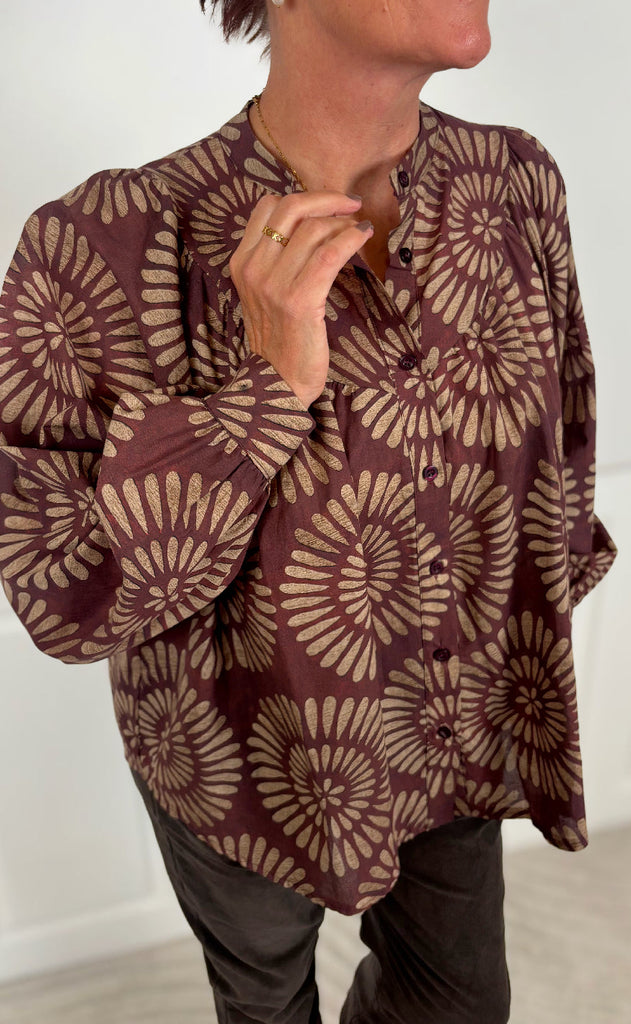 Marta Du Chateau Bluse - Romy - Bordeaux