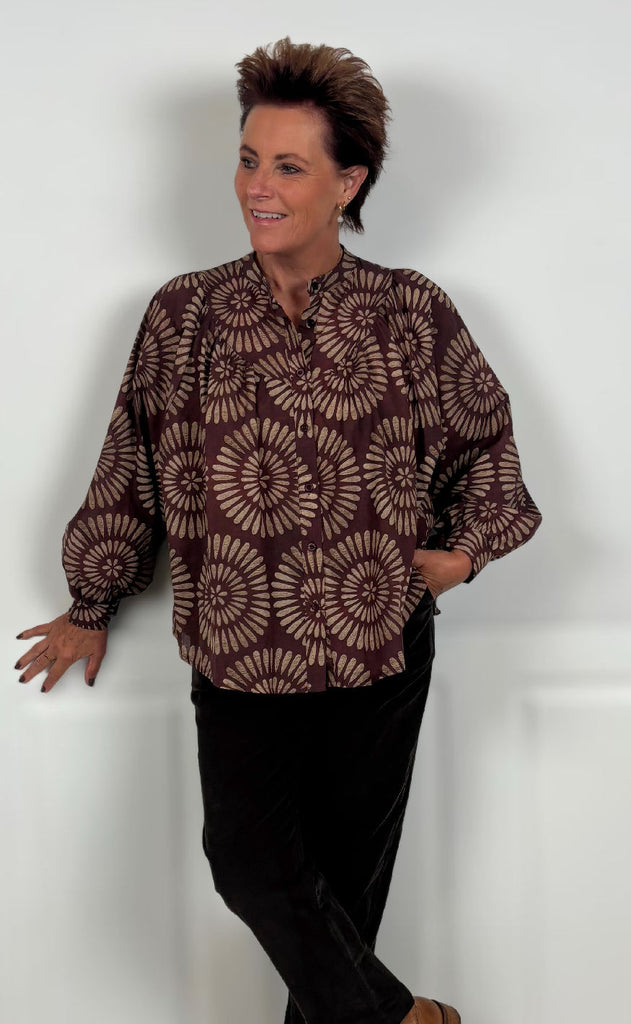 Marta Du Chateau Bluse - Romy - Bordeaux