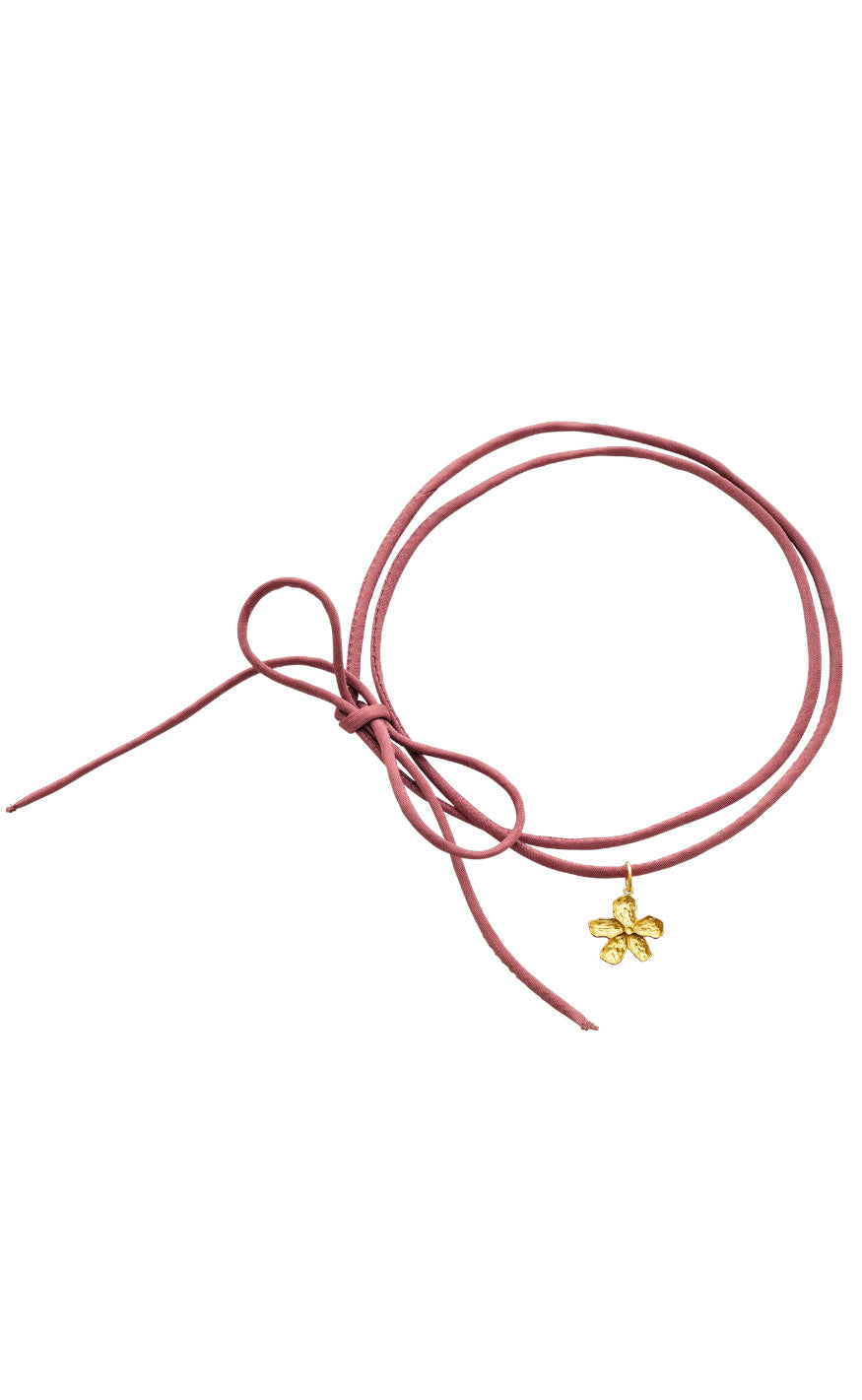 Maanesten Halskjede -  Rosa - Gold Colour