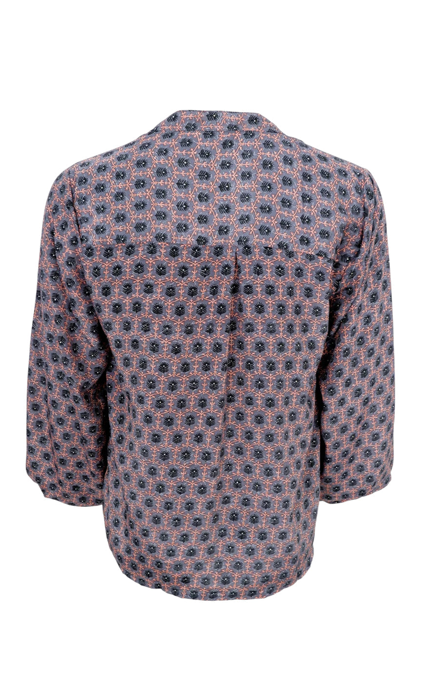 Black Colour Bluse - Luna - Rose Safire