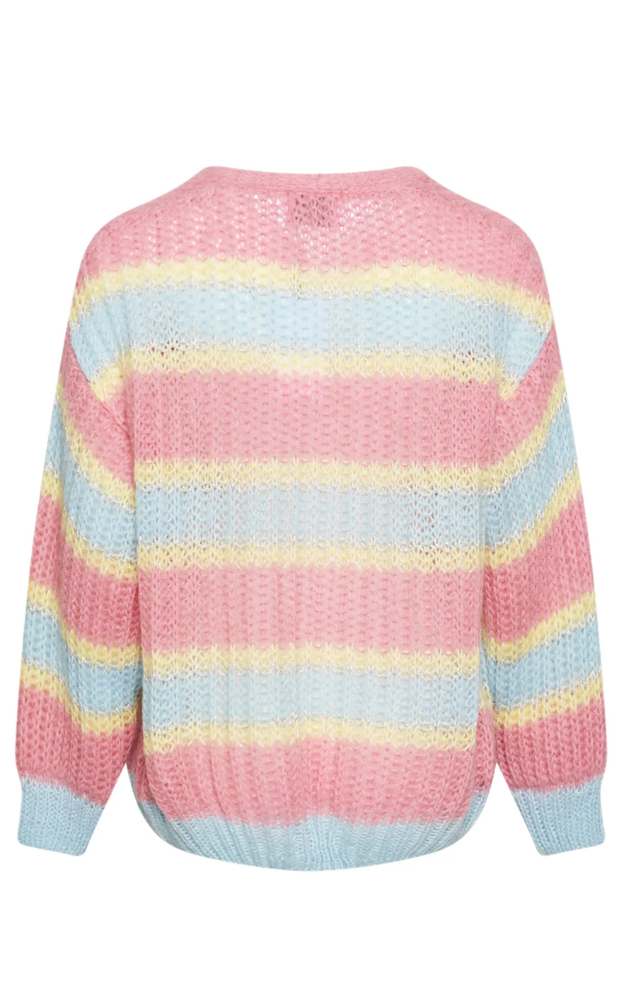 Noella  Cardigan - Pacific - Light Blue/Rose Mix