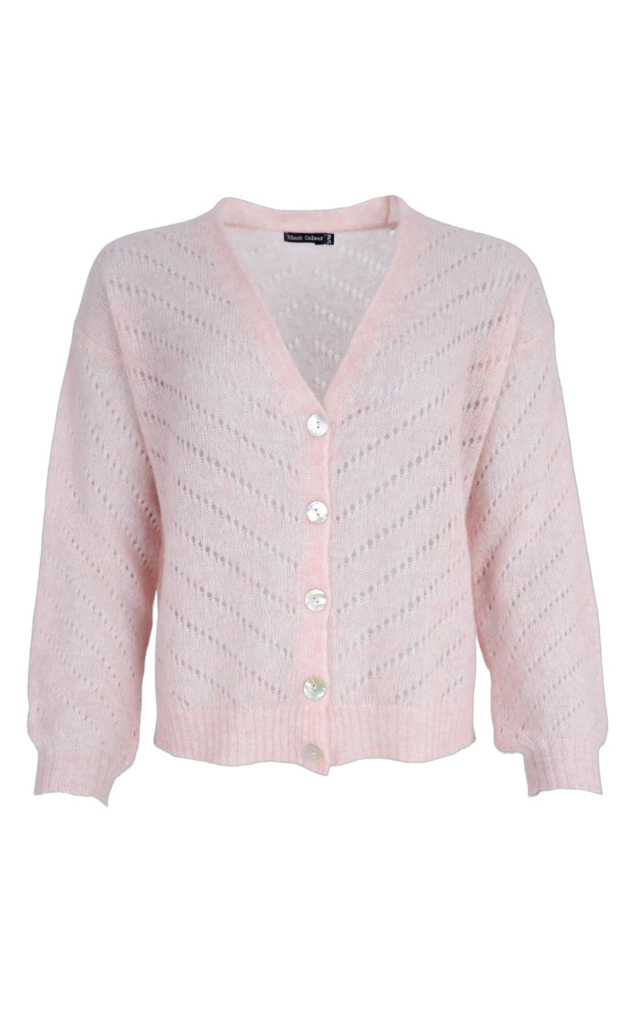 Black Colour Cardigan - Dell - Rose
