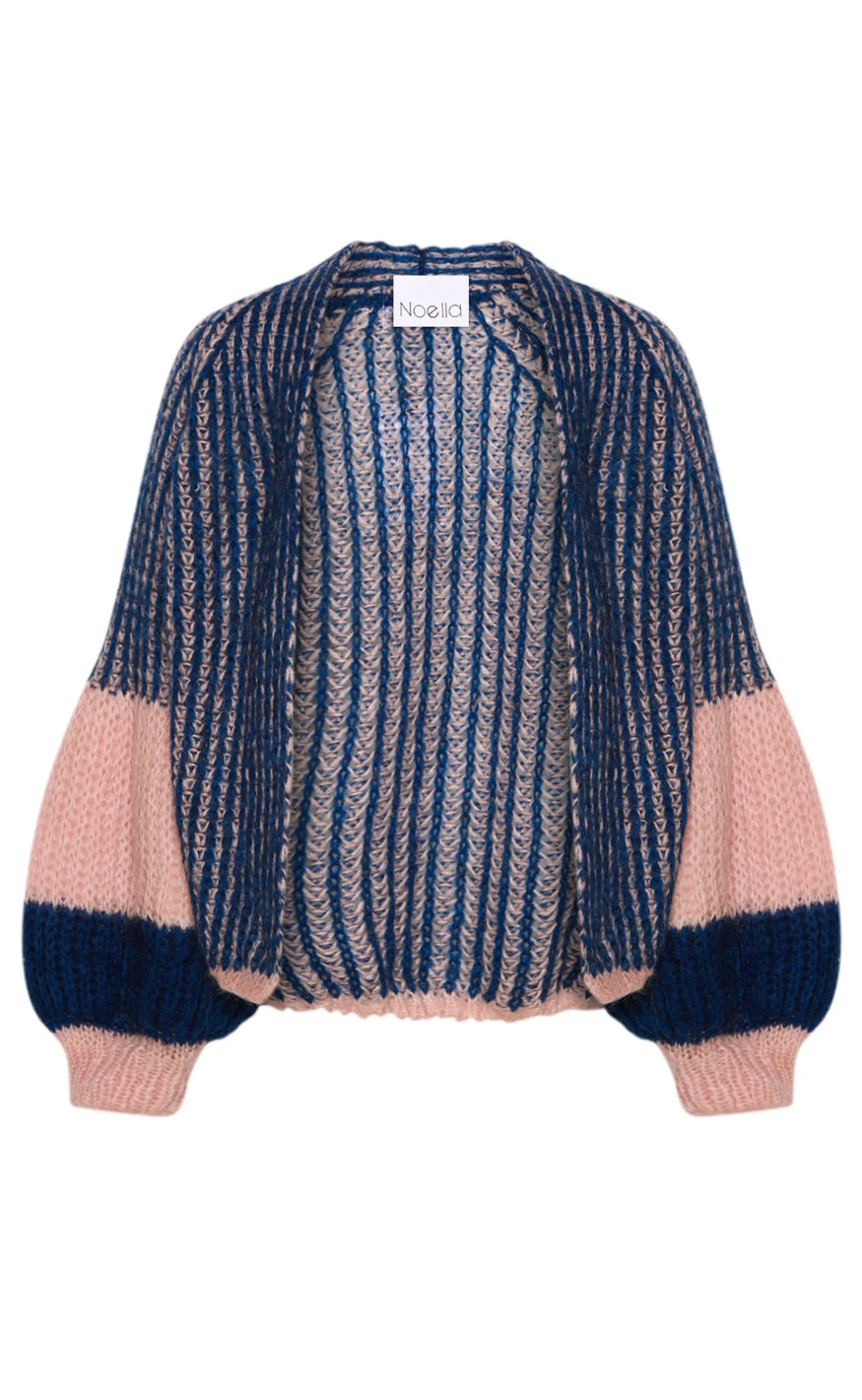 Noella Cardigan - Liana - Rose/Navy
