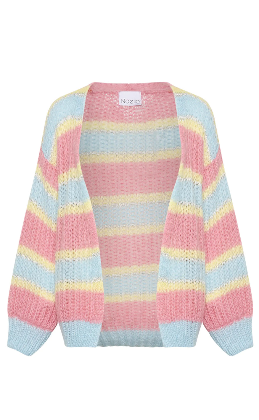 Noella  Cardigan - Pacific - Light Blue/Rose Mix