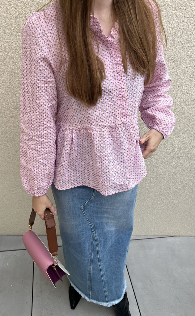 Noella Bluse - Ruby Matti - Rose/Pink Apple