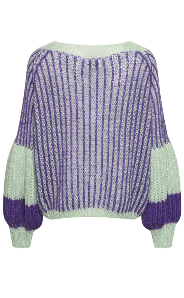 Noella Sweater - Liana - Lilac/Sage