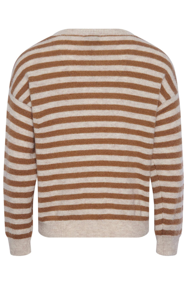 Noella Genser - Juliana Knit - Grey/Brown Stripe