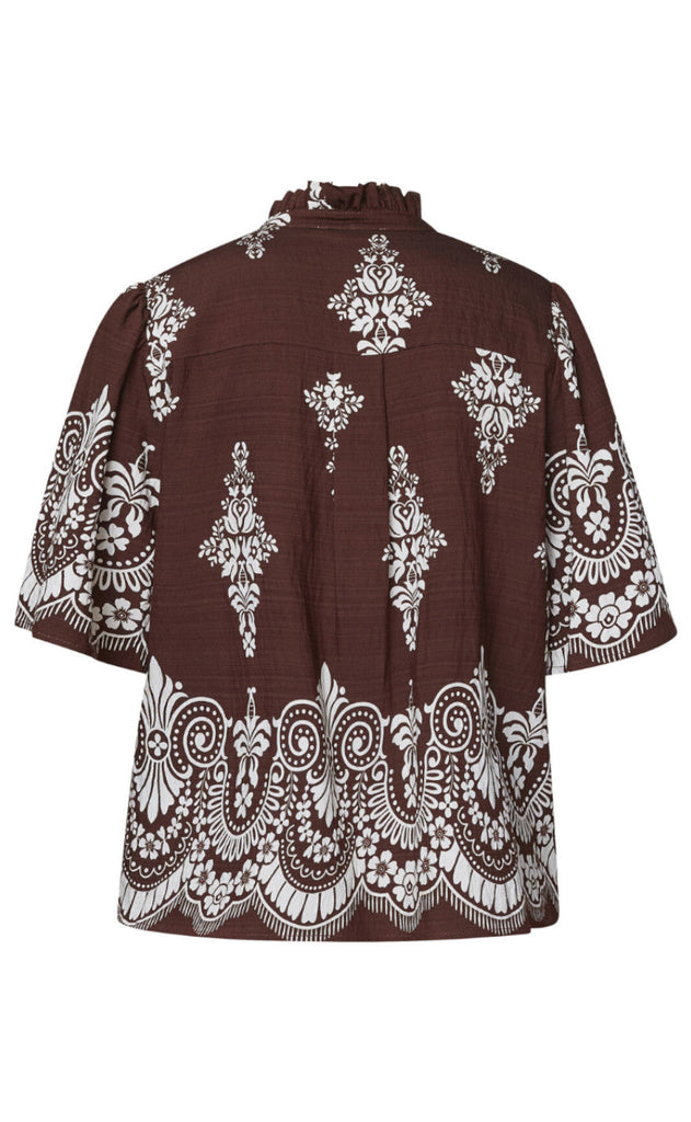 Love & Divine Topp - Love1296-2 - Brown/Paisley
