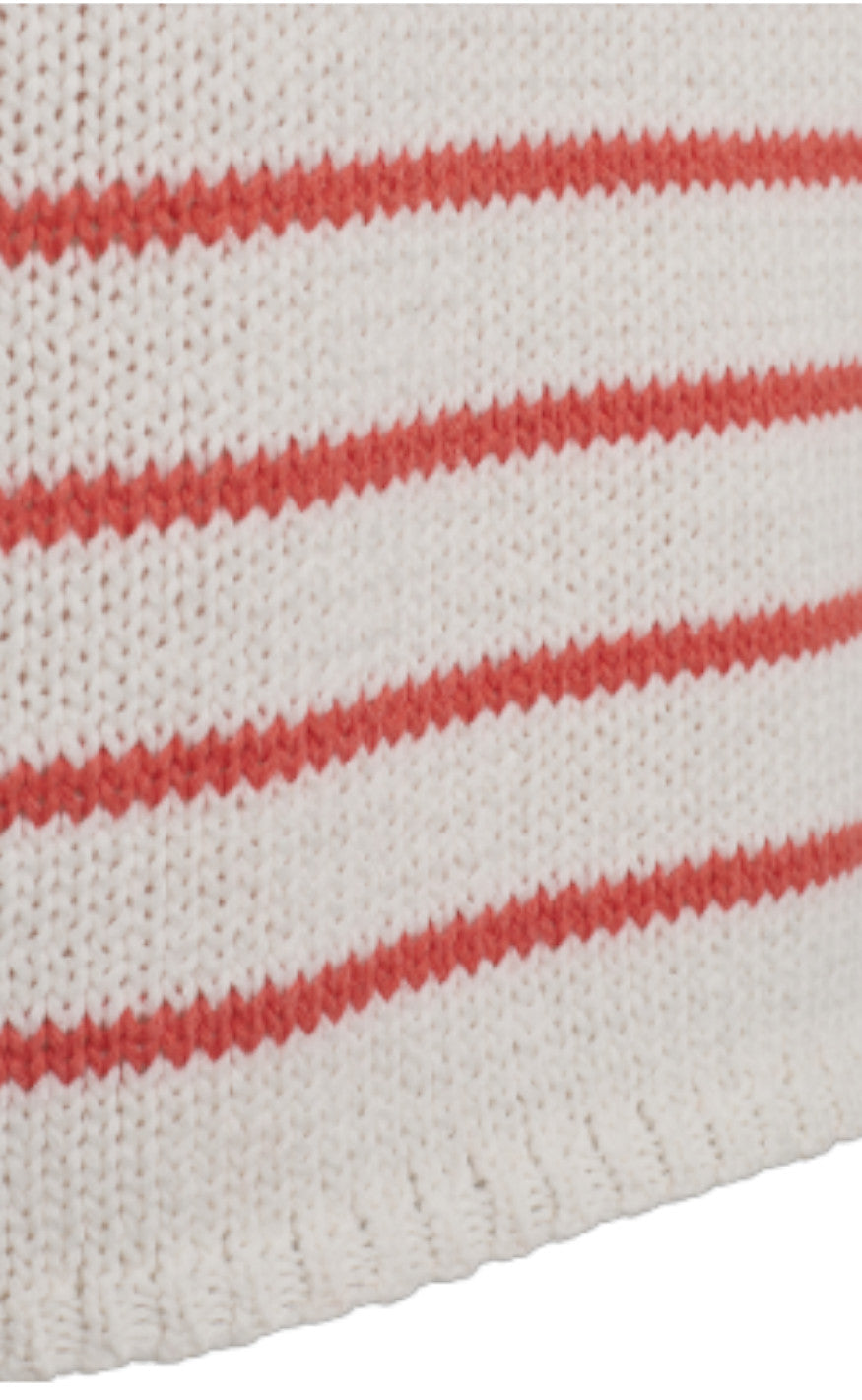 Freequent Bluse - Grande - Brilliant White w. Hot Coral