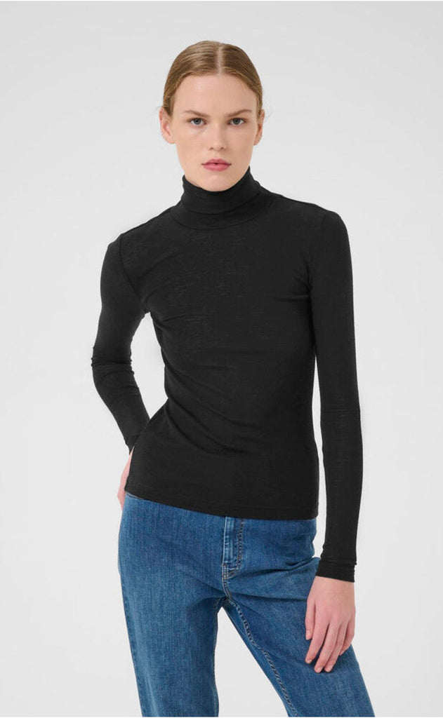 Gestuz Genser - Ninia Rollneck - Black