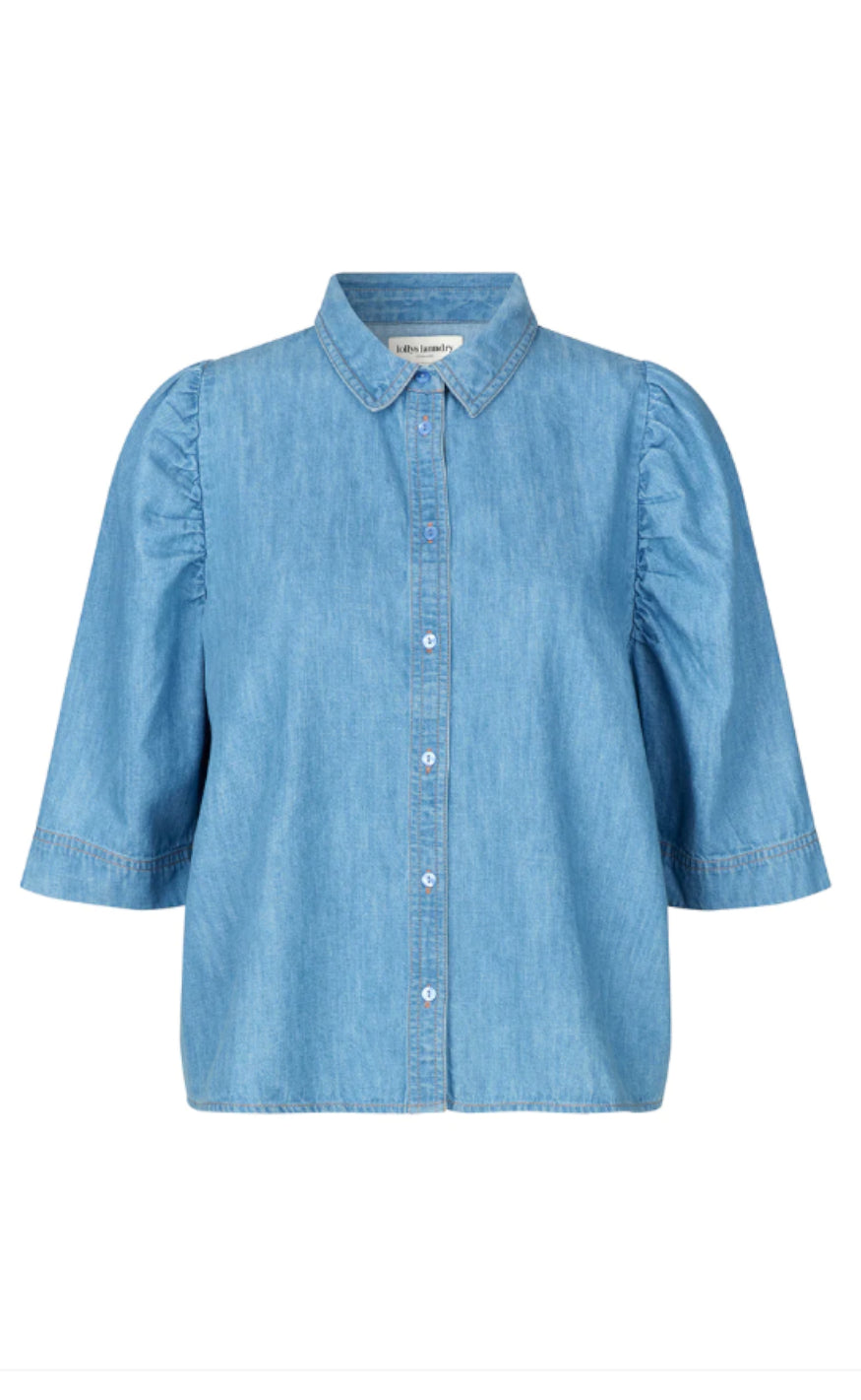 Lollys Laundry Skjorte - Bono - Light Blue