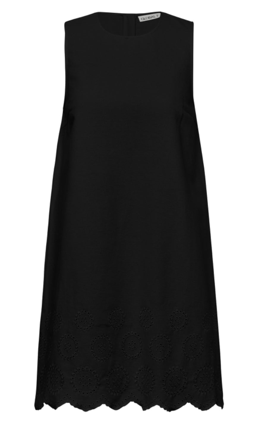 Global Funk Topp - Rihne Scallop-G - Black