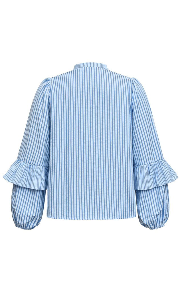 A-Veiw Bluse - Karin - Blue/White Stripe