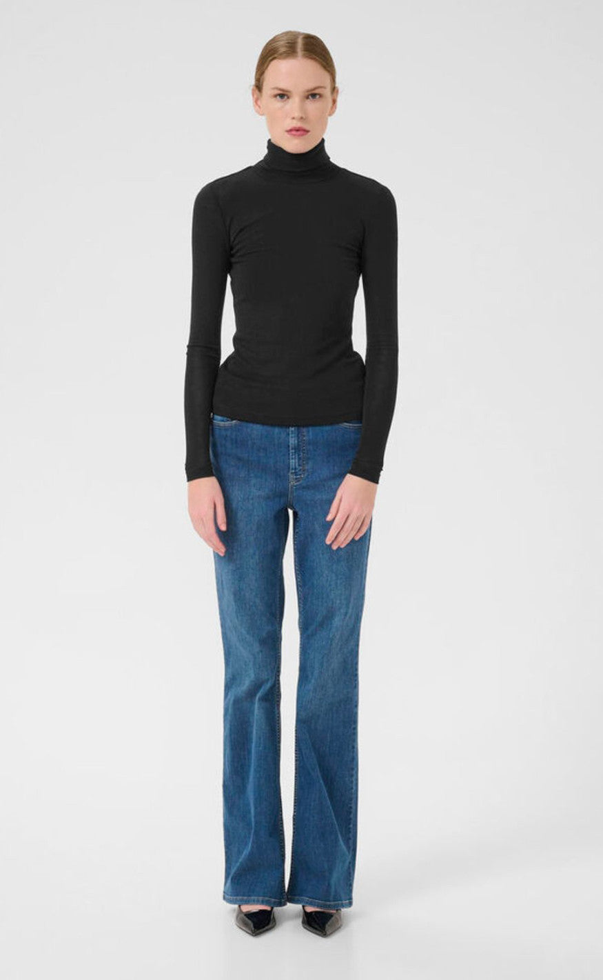 Gestuz Genser - Ninia Rollneck - Black