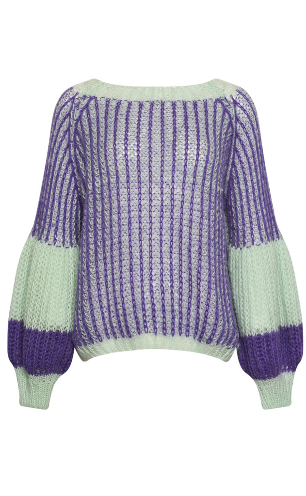 Noella Sweater - Liana - Lilac/Sage