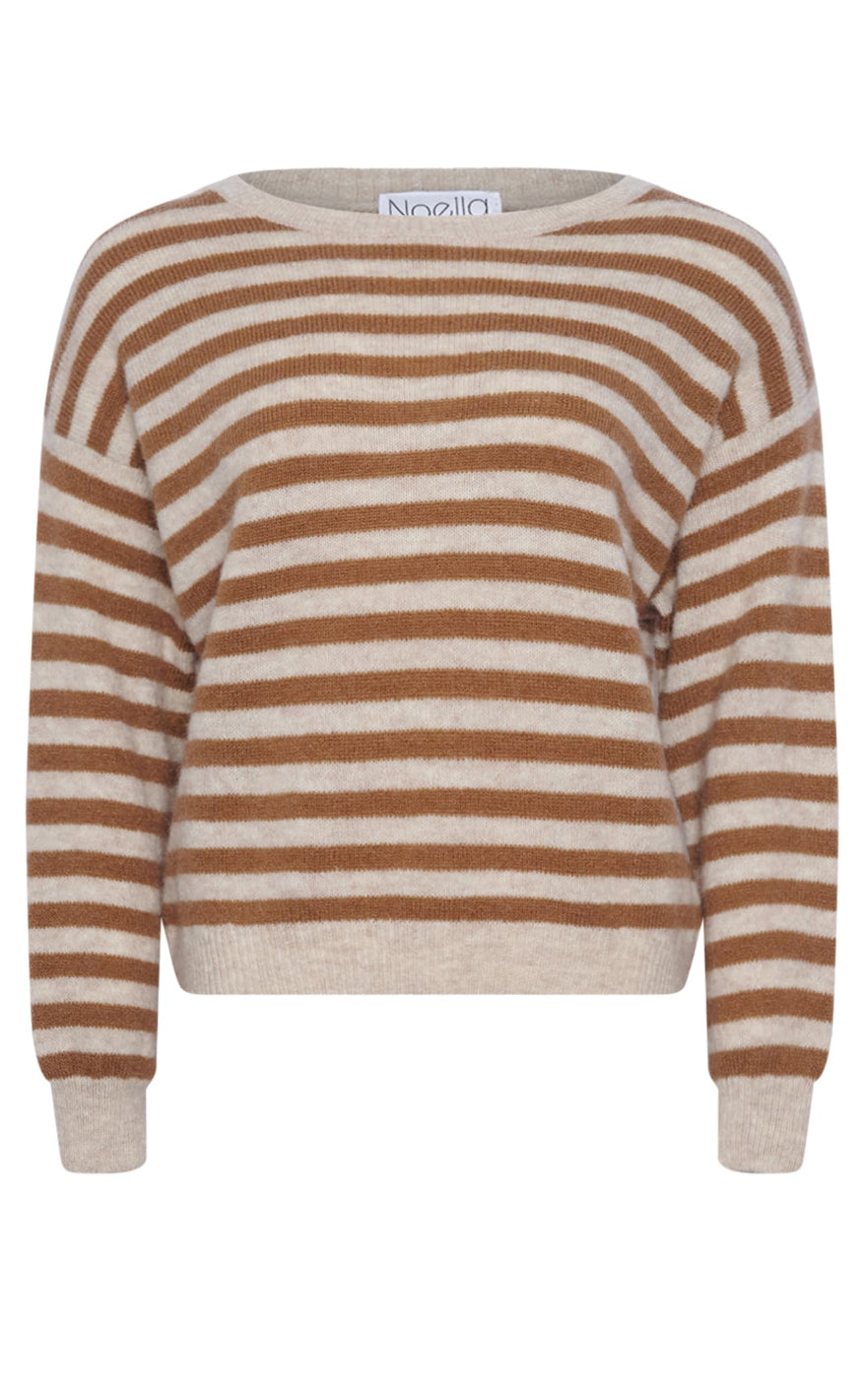 Noella Genser - Juliana Knit - Grey/Brown Stripe