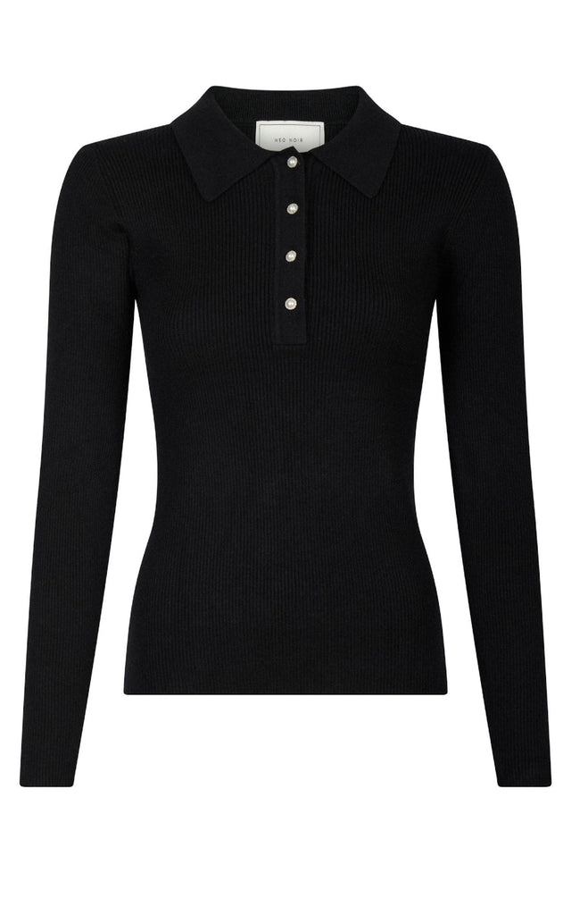 Neo Noir Bluse - Panama Knit - Black