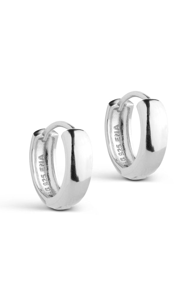 Enamel Copenhagen Øreringer - Classic 15 mm - Silver Colour