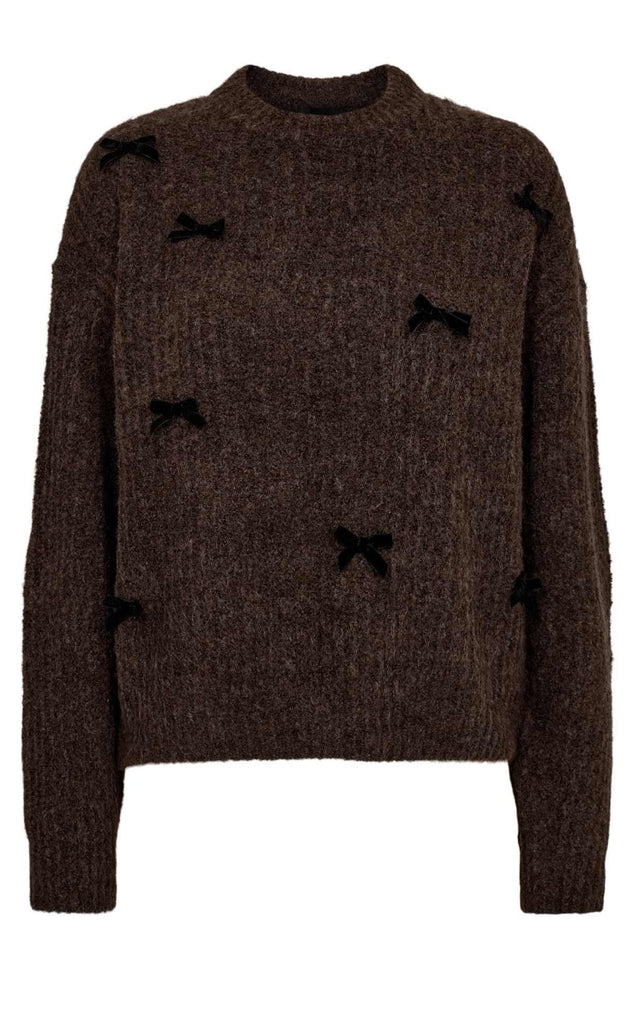 Liberte GenserGenser - Fro Bow Pullover - Brown Black Bow