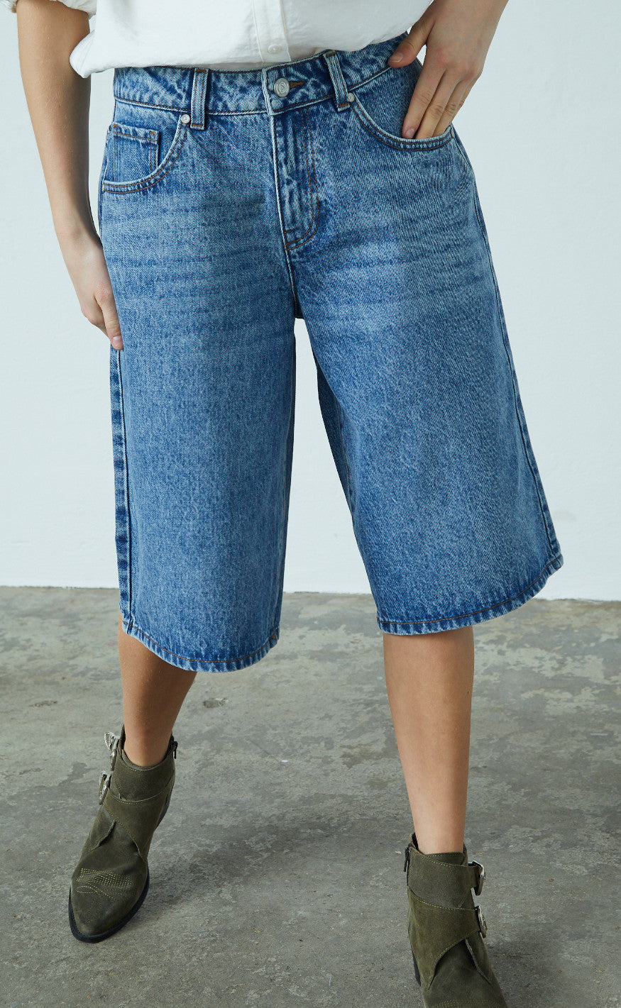 Sisters Point Shorts - Ofira - Light Blue Denim