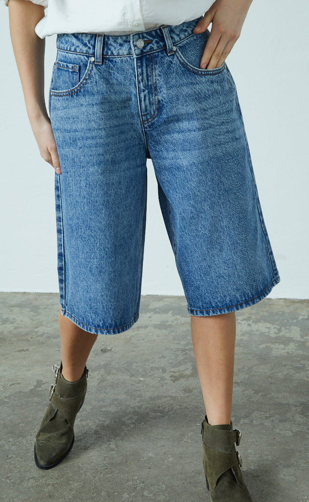 Sisters Point Shorts - Ofira - Light Blue Denim