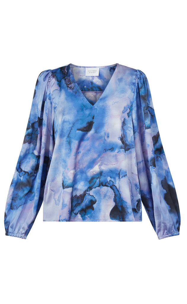 Sisters Point Bluse - Ventia - Blue Marble