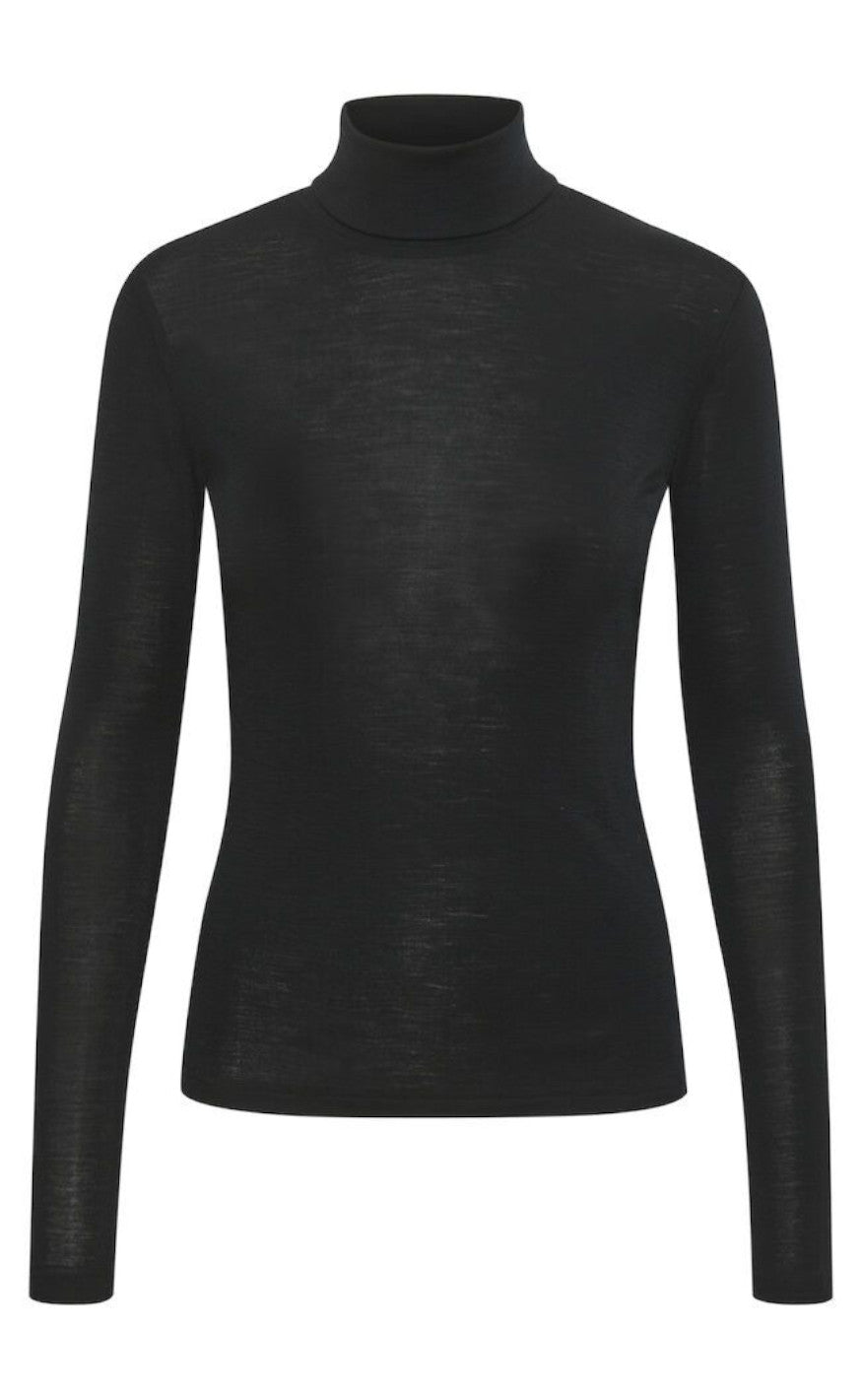 Gestuz Genser - Ninia Rollneck - Black