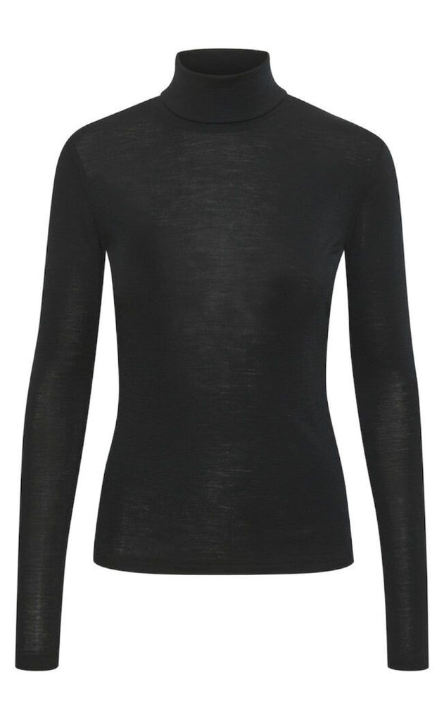 Gestuz Genser - Ninia Rollneck - Black