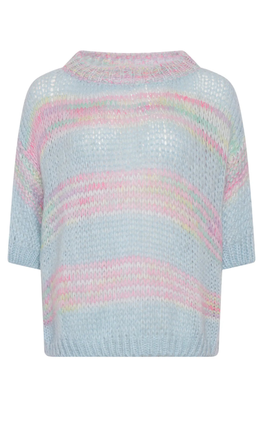 Noella Jumper - Shilo - Blue/Pink Rainbow