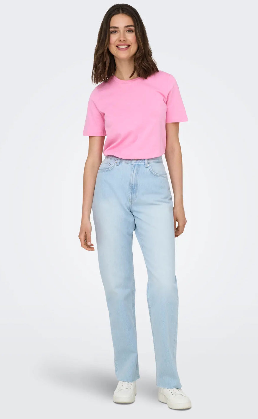 ONLY T-shirt - Only - Sachet Pink