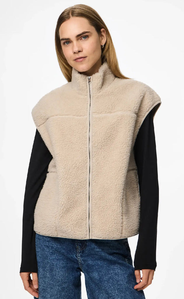 Pieces Vest - Sadia - Silver Gray