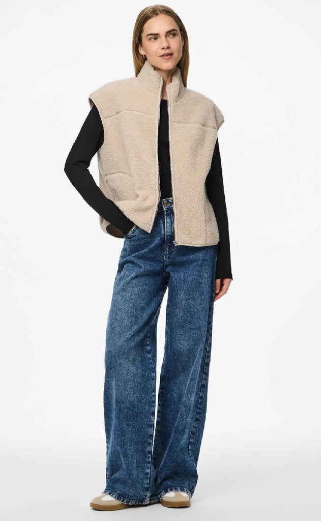 Pieces Vest - Sadia - Silver Gray