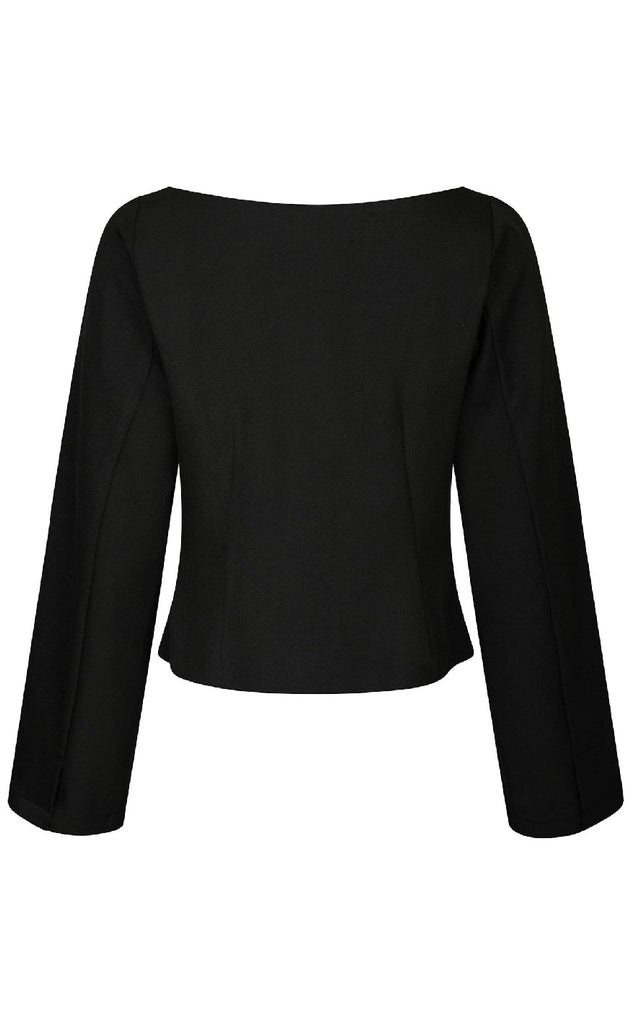 Neo Noir Bluse - Salsa Structure - Black