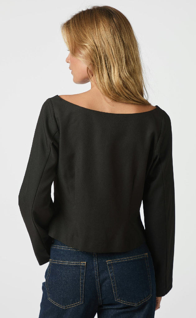 Neo Noir Bluse - Salsa Structure - Black