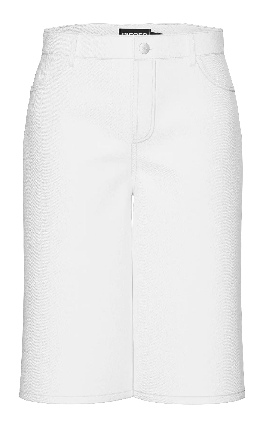 Pieces Shorts - Salume - Bright White