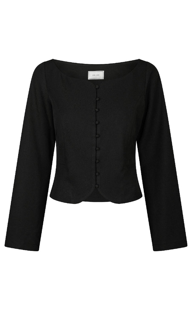 Neo Noir Bluse - Salsa Structure - Black