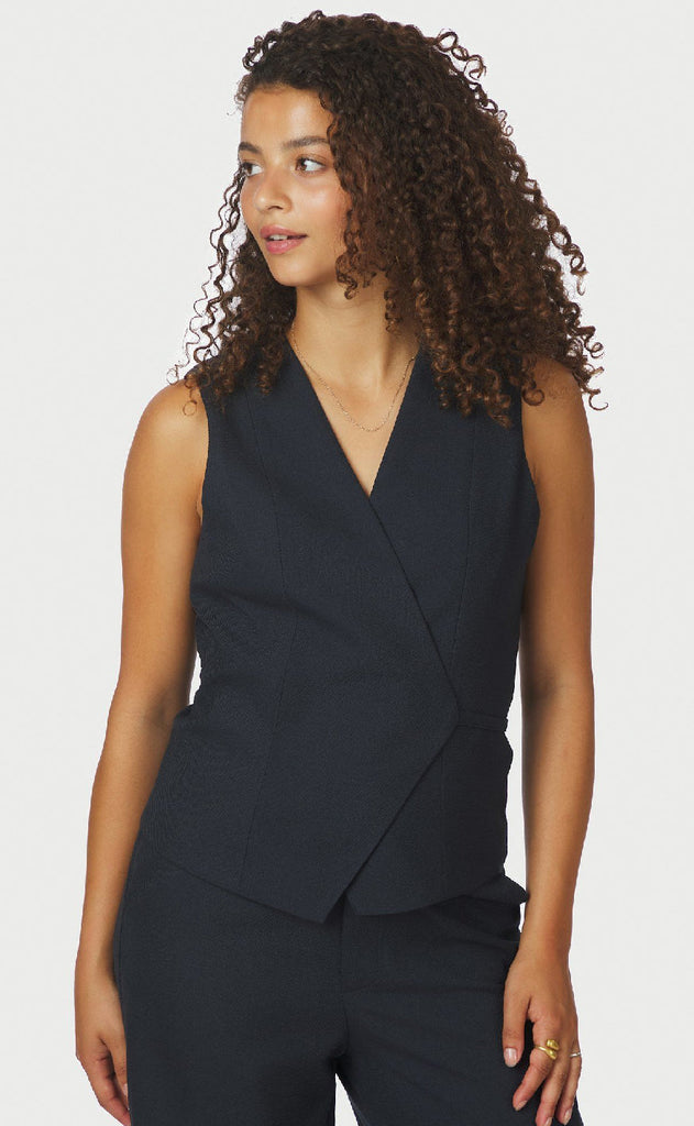 Neo Noir Vest - Samara Melange - Navy