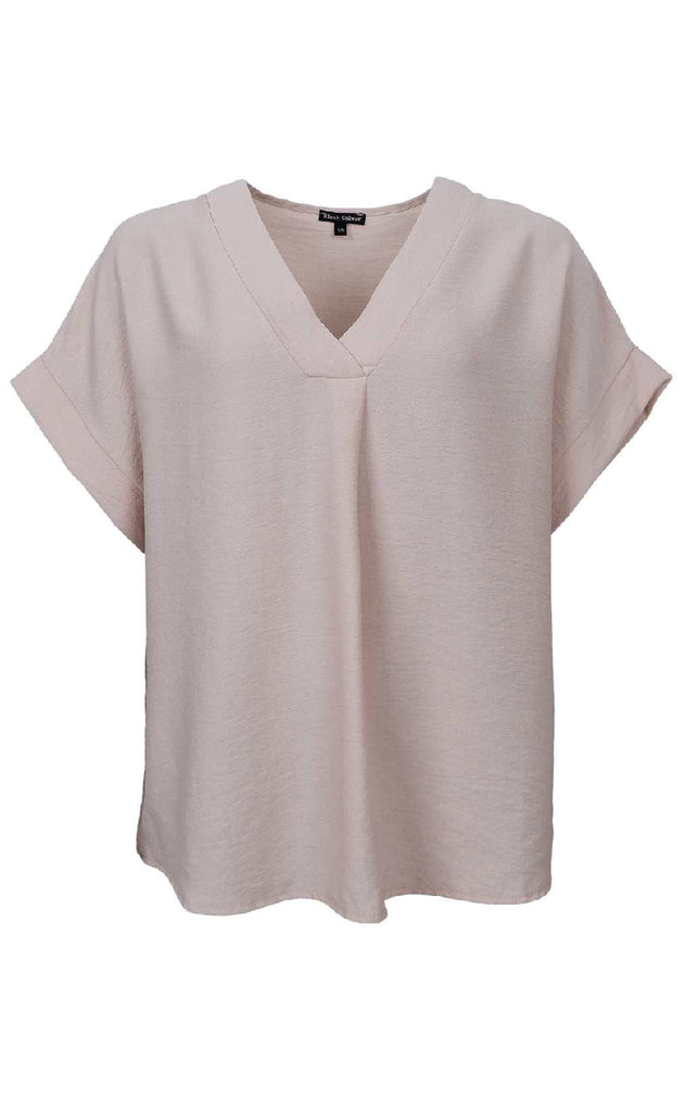 Black Colour Bluse - Samos - Creme