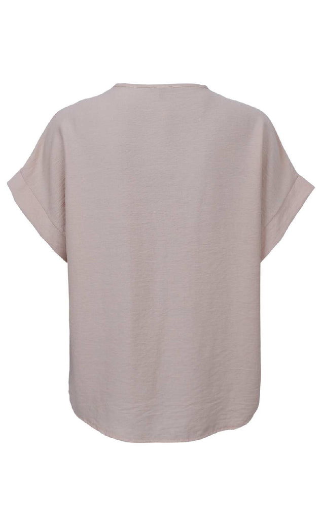 Black Colour Bluse - Samos - Creme