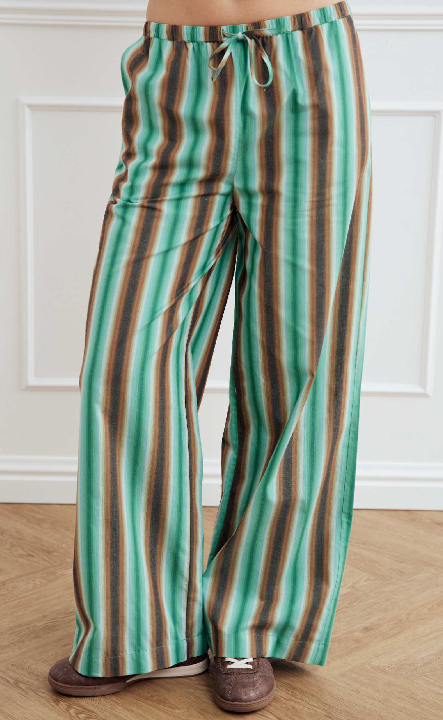 Noella Bukser - Samira - Cosma Green Stripe