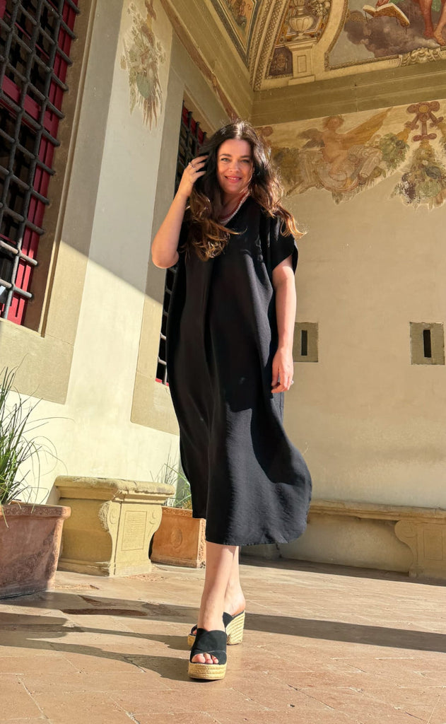 Black Colour Kjole - Samos - Black