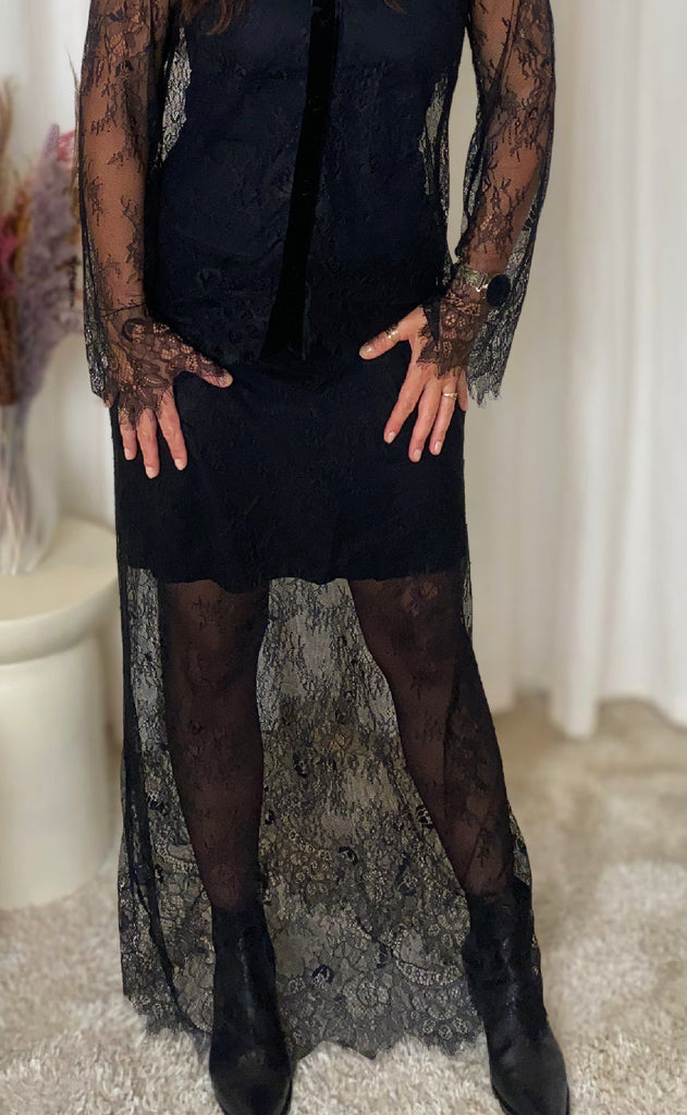 Nümph Skjørt - Sansa - Caviar