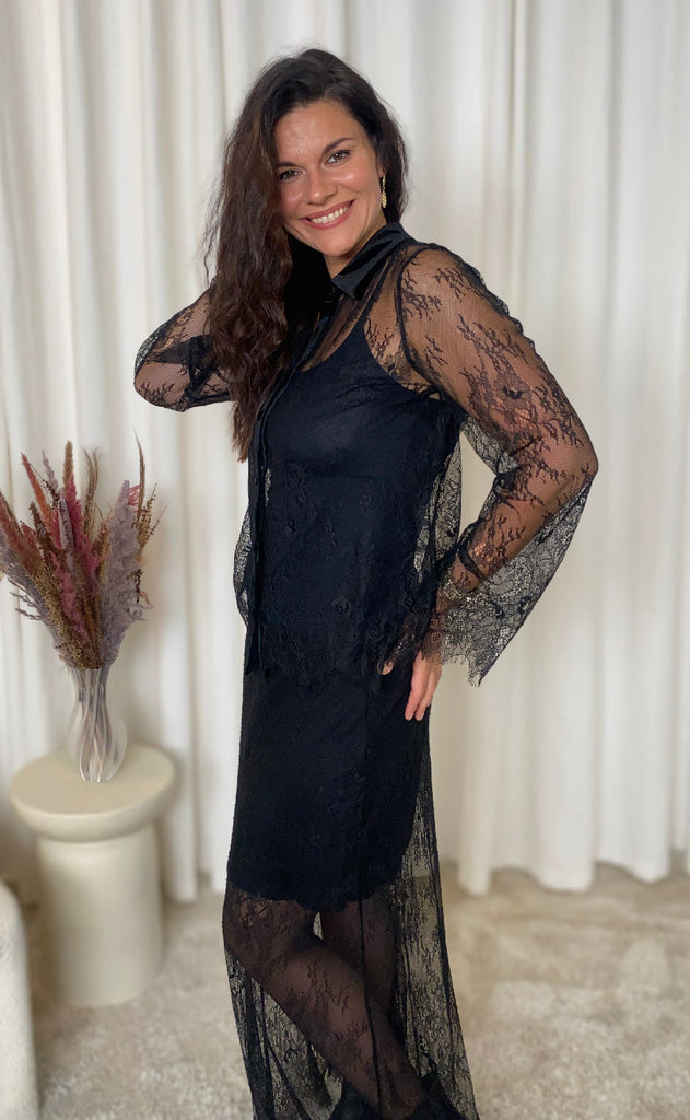 Nümph Skjørt - Sansa - Caviar