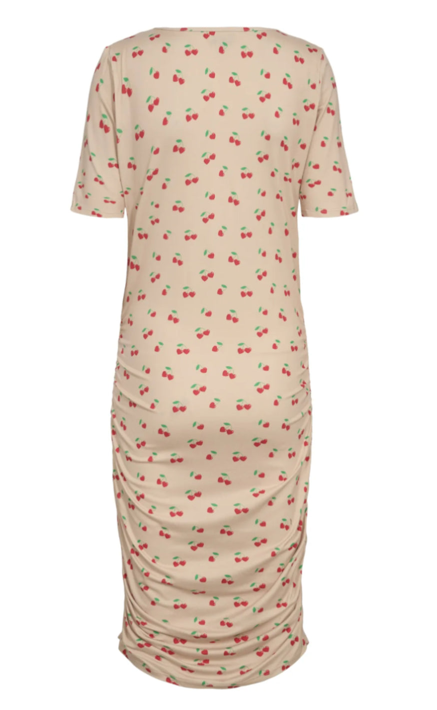Liberte Kjole - Alma - Sand Heart Cherry