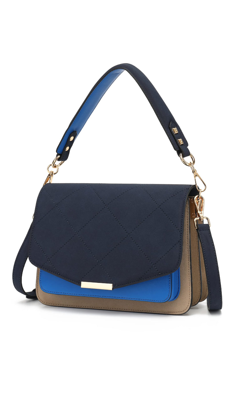 Noella Veske - Blanca Multi Compartment - Navy/Sand/Blue